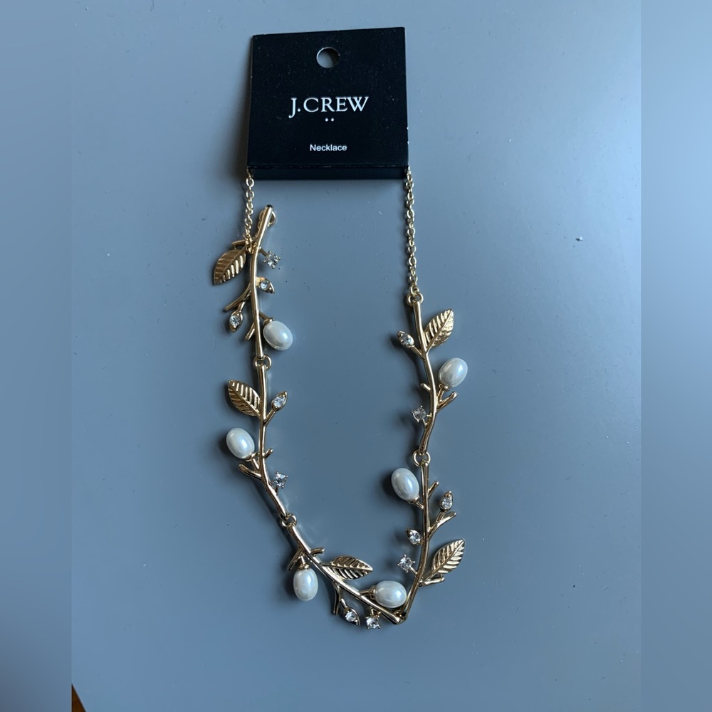Jcrew Gold Pearl  Necklace